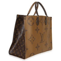 Louis Vuitton Reverse Monogram Canvas Onthego GM Handbag pv