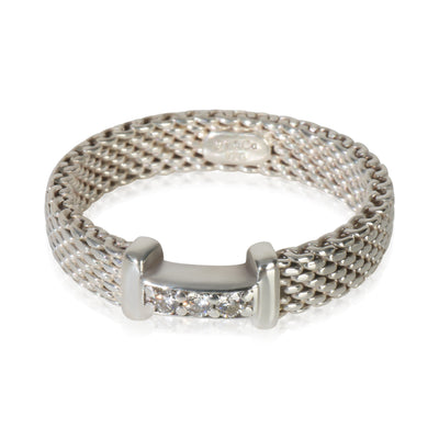 Sterling Silver Diamond Somerset Mesh Ring