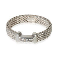 Sterling Silver Diamond Somerset Mesh Ring