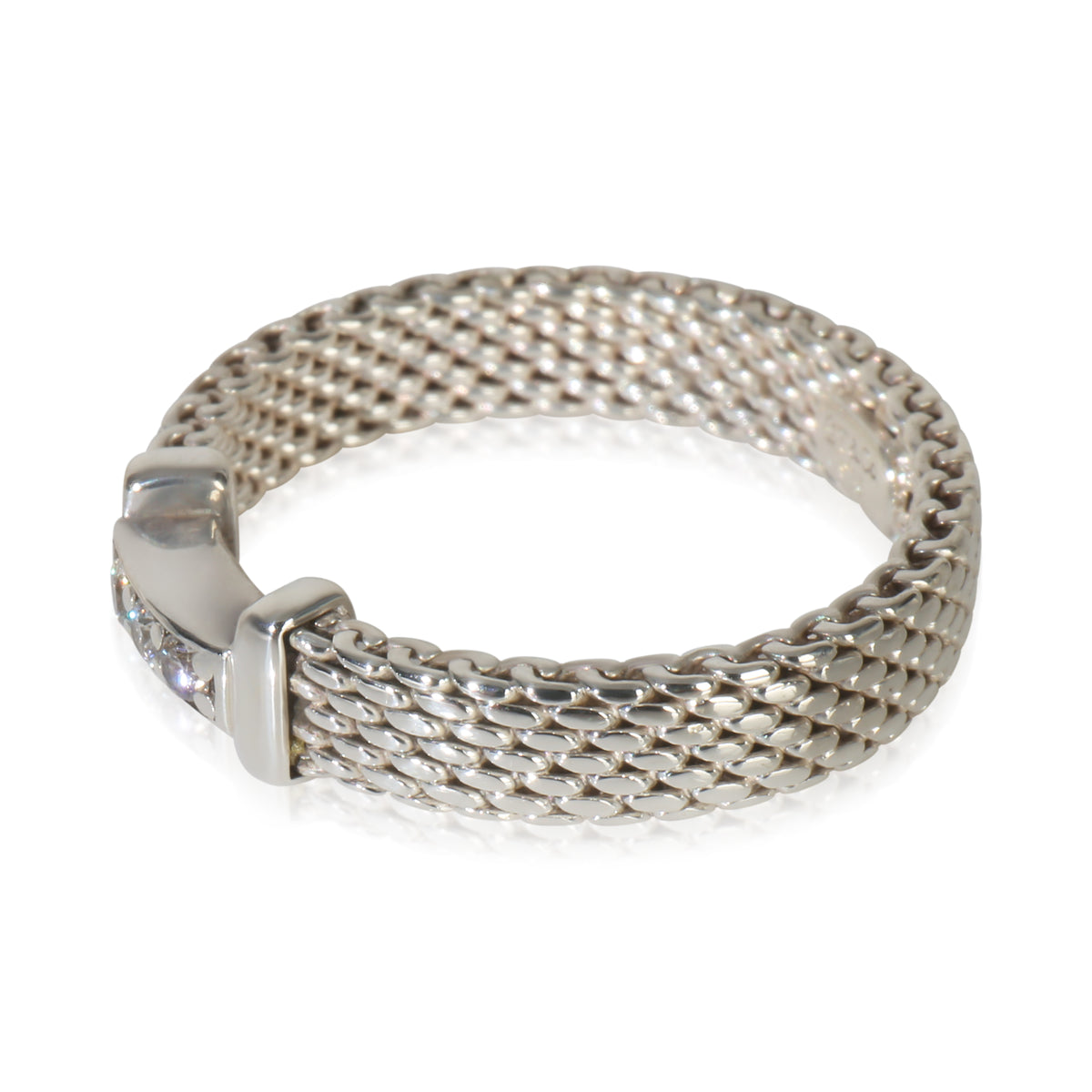 Sterling Silver Diamond Somerset Mesh Ring