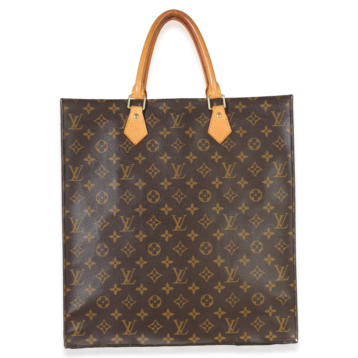 Louis Vuitton Monogram Canvas Sac Plat Tote Handbag bv