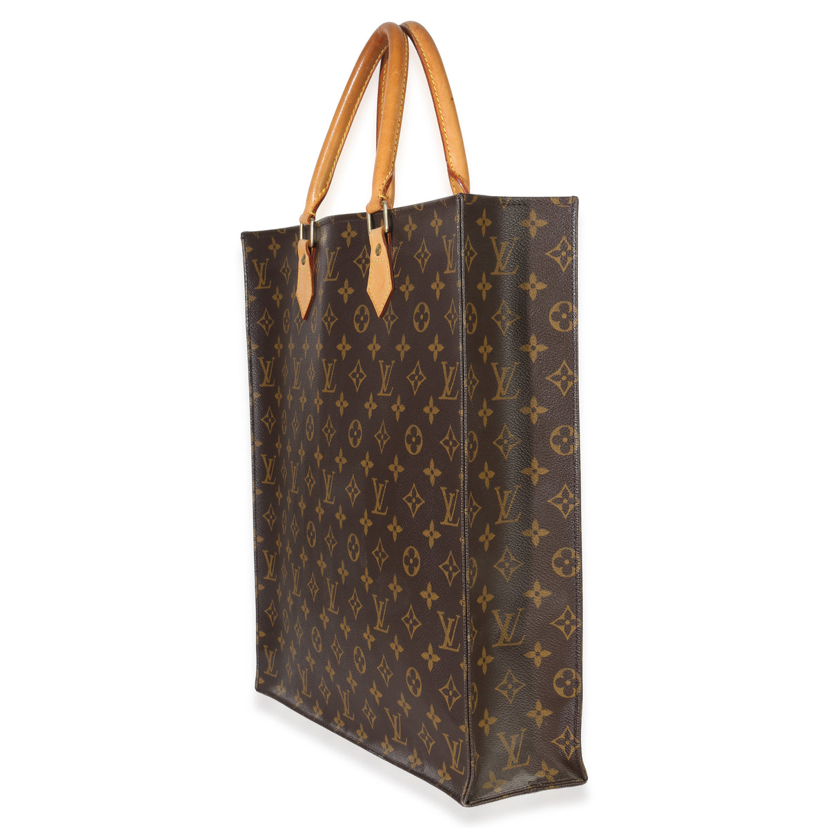 Louis Vuitton Monogram Canvas Sac Plat Tote Handbag sv