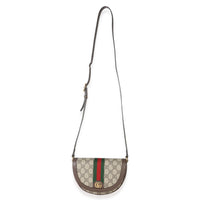 Gucci Beige GG Supreme Canvas Ophidia GG Curved Flap Bag Handbag av