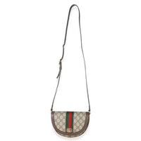 Gucci Beige GG Supreme Canvas Ophidia GG Curved Flap Bag Handbag av