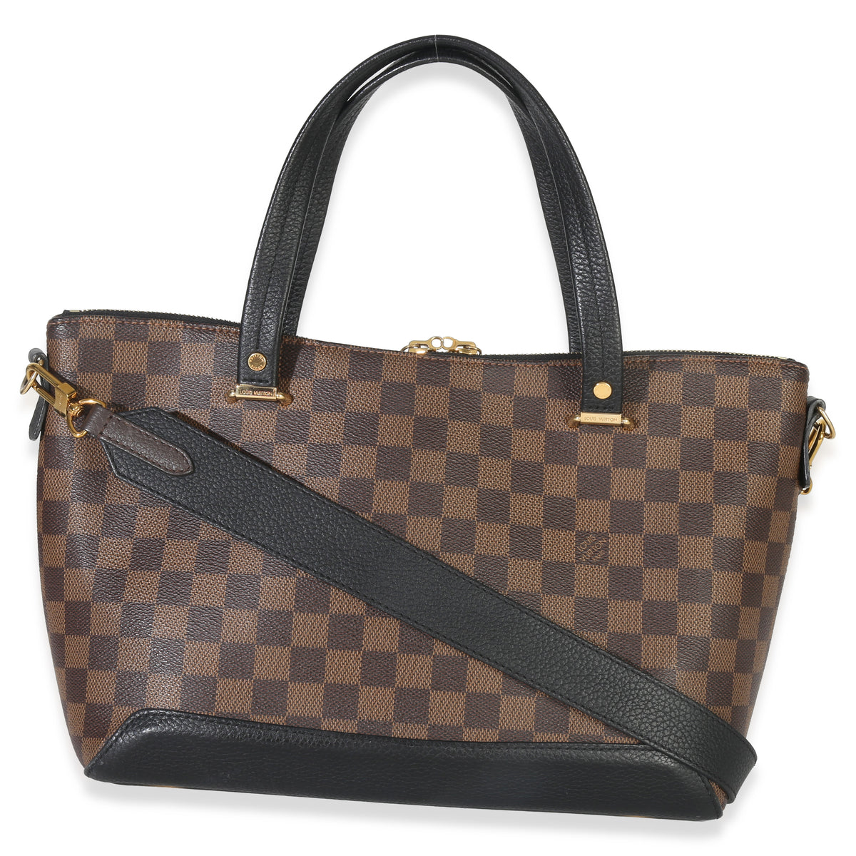 Louis Vuitton Black Damier Ebene Canvas Hyde Park Handbag bv