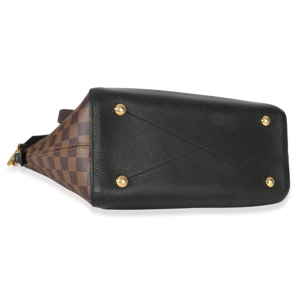 Louis Vuitton Black Damier Ebene Canvas Hyde Park Handbag clasp