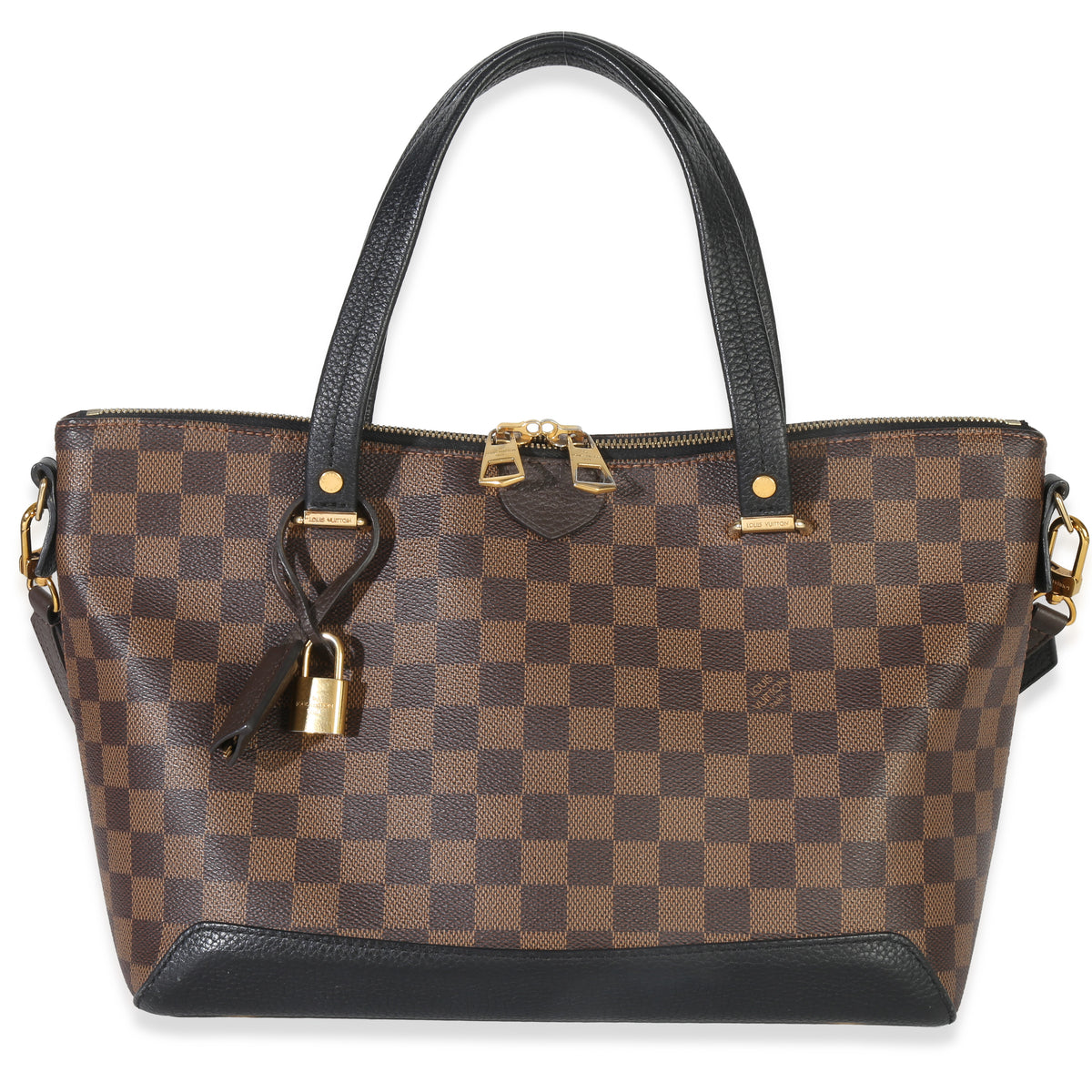 Louis Vuitton Black Damier Ebene Canvas Hyde Park Handbag fv
