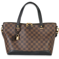 Louis Vuitton Black Damier Ebene Canvas Hyde Park Handbag fv