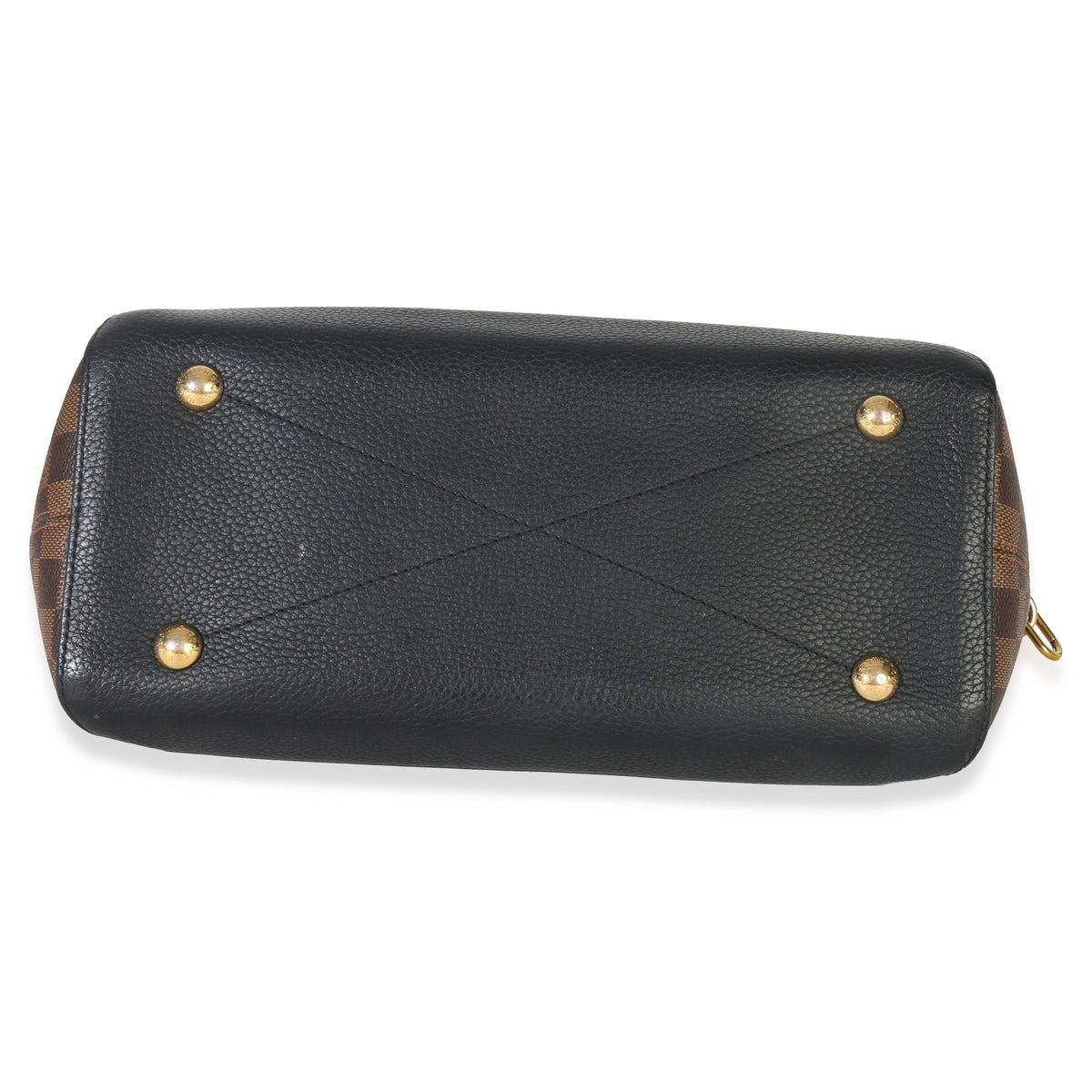 Louis Vuitton Black Damier Ebene Canvas Hyde Park Handbag stamp