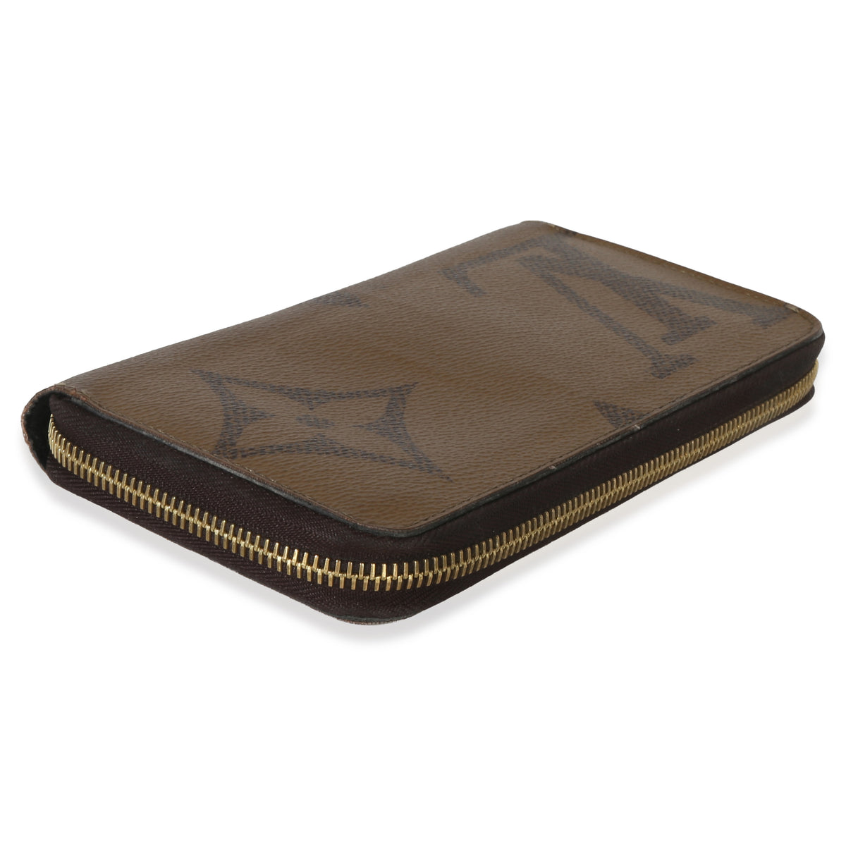 Louis Vuitton Giant Reverse Monogram Canvas Zippy Wallet Handbag clasp