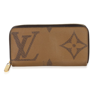 Giant Reverse Monogram Canvas Zippy Wallet
