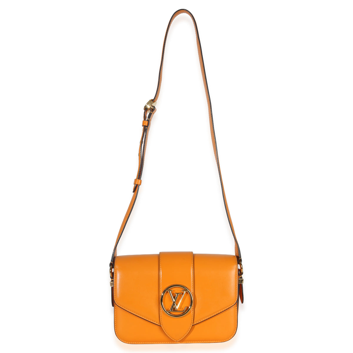 Louis Vuitton Summer Gold Smooth Calfskin LV Pont 9 Handbag av