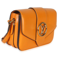 Louis Vuitton Summer Gold Smooth Calfskin LV Pont 9 Handbag pv