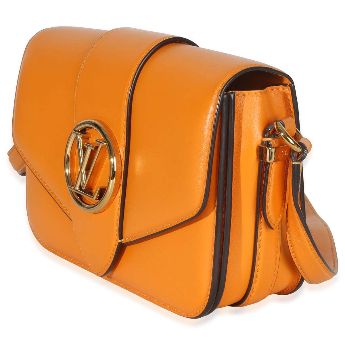 Louis Vuitton Summer Gold Smooth Calfskin LV Pont 9 Handbag sv