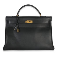 Vintage Black Ardennes Retourne Kelly 40 GHW