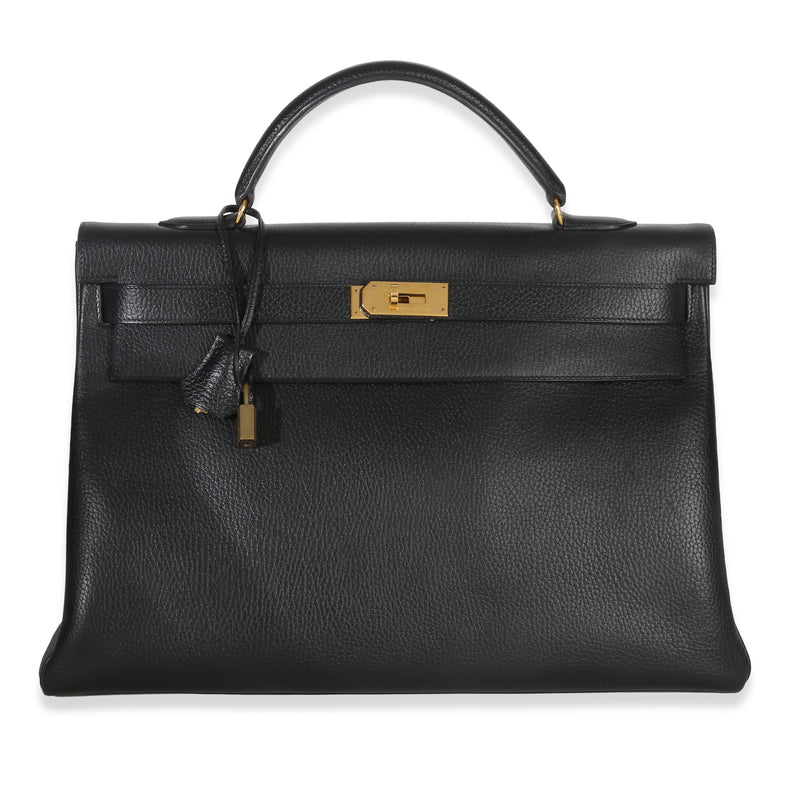 Vintage Black Ardennes Retourne Kelly 40 GHW