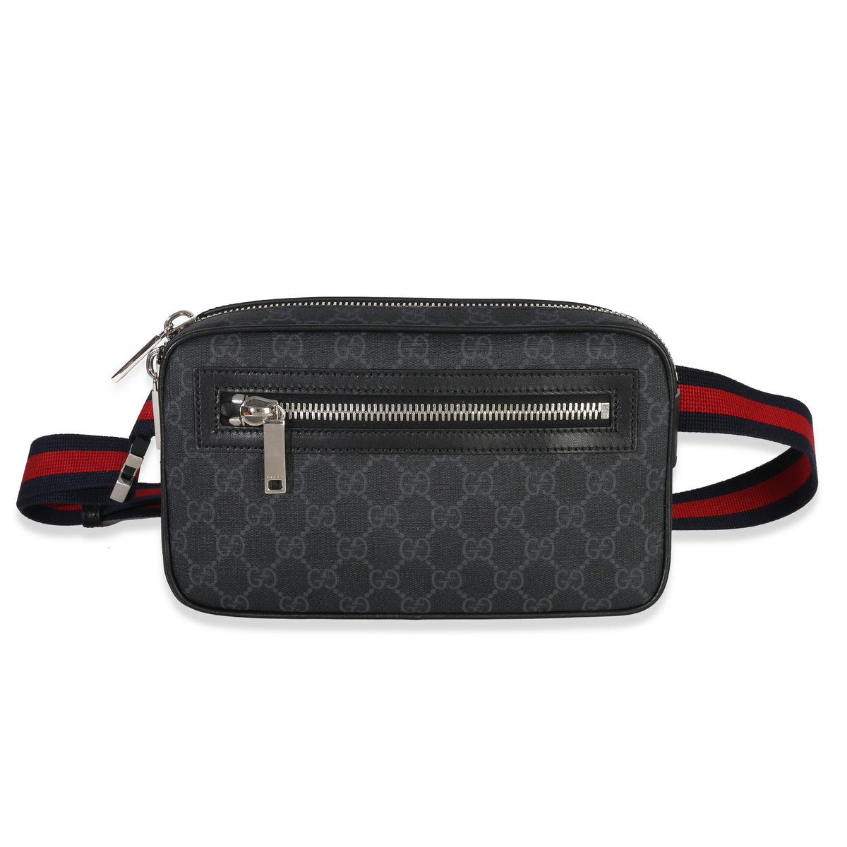 Black GG Supreme Canvas Belt Bag