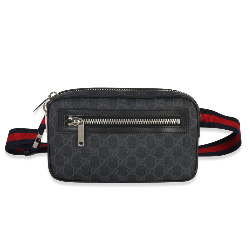 Black GG Supreme Canvas Belt Bag