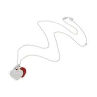 Sterling Silver  Return To Tiffany Double Heart Pendant