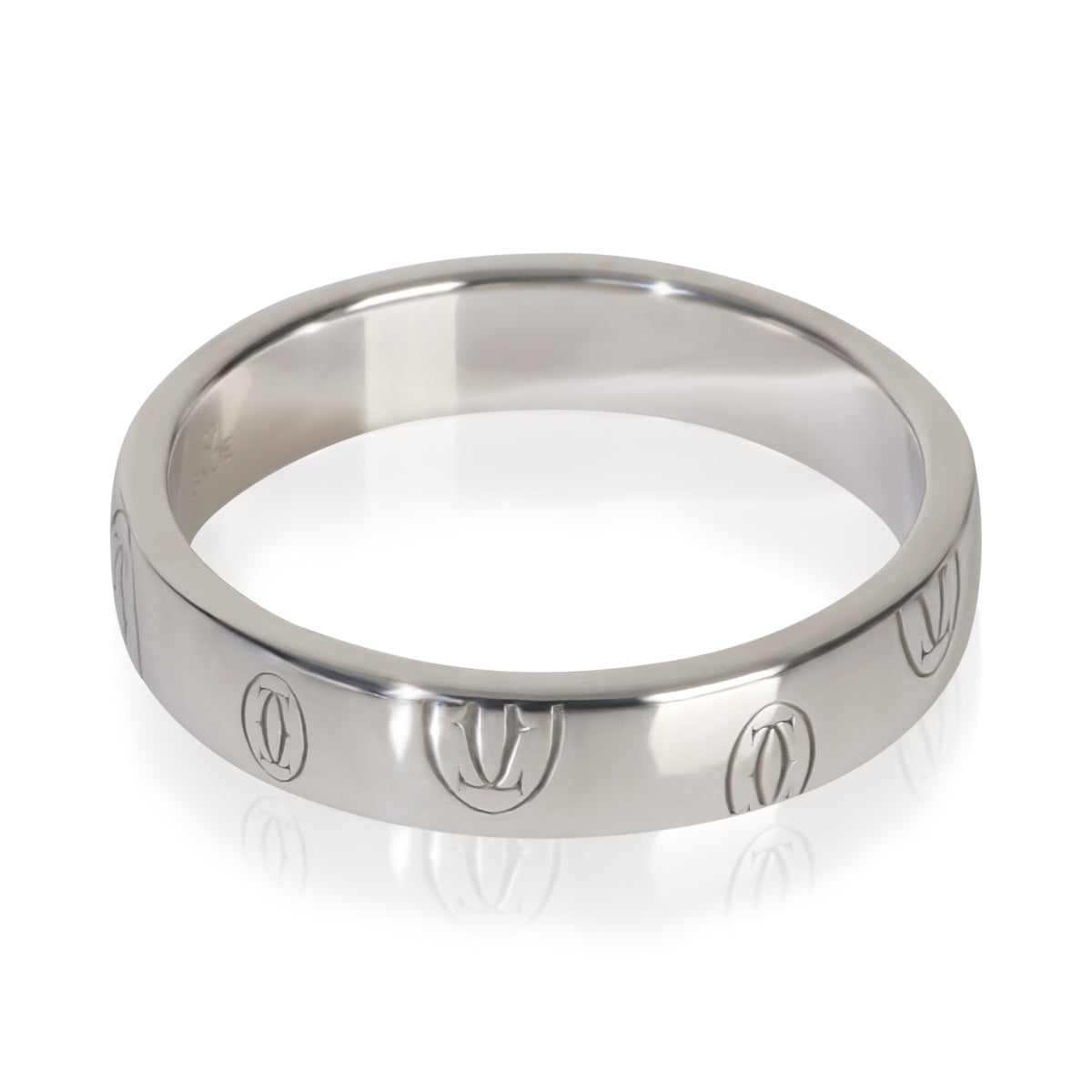 White Gold  Happy Birthday Band