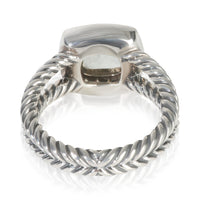 Sterling Silver Prasiolite and Diamond Petite Albion Ring