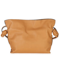 Warm Desert Nappa Calfskin Medium Flamenco Knot Clutch