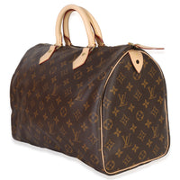 Louis Vuitton Monogram Canvas Speedy 35 Handbag pv