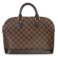 Louis Vuitton Damier Ebene Canvas Alma PM Handbag fv
