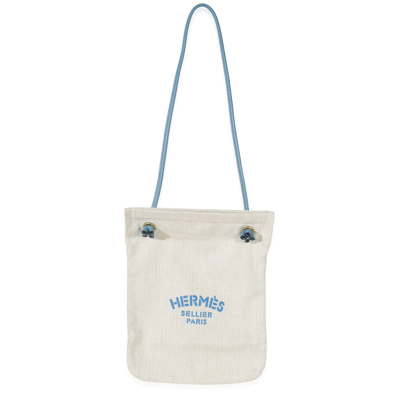 Bleu Jean Epsom Ecru Toile Aline Grooming PM