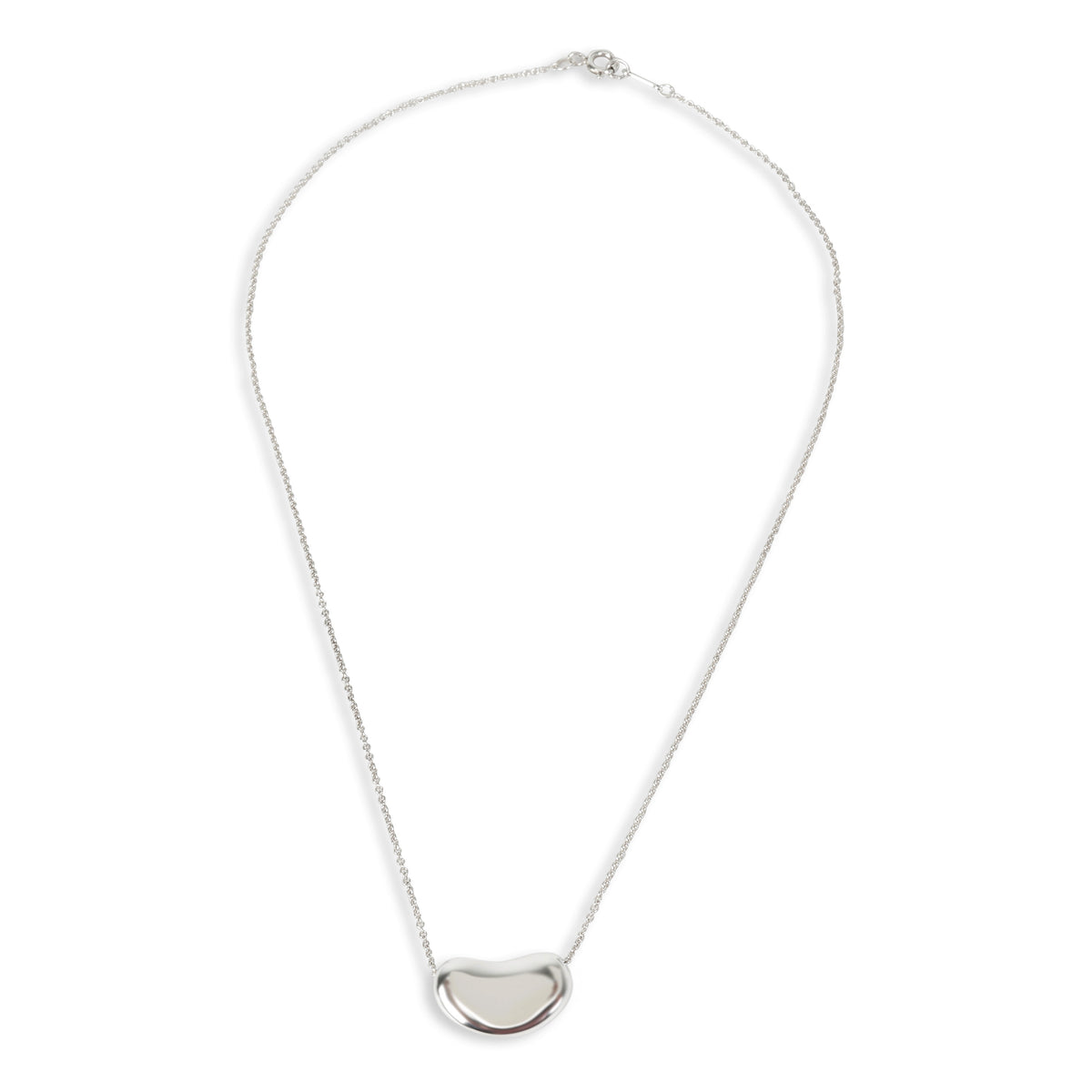 Tiffany & Co. Sterling Silver  Elsa Peretti Bean Pendant pv