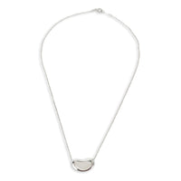 Tiffany & Co. Sterling Silver  Elsa Peretti Bean Pendant pv