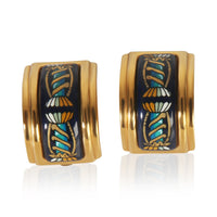 Hermès Gold Plated  Vintage Clip On Earrings fv