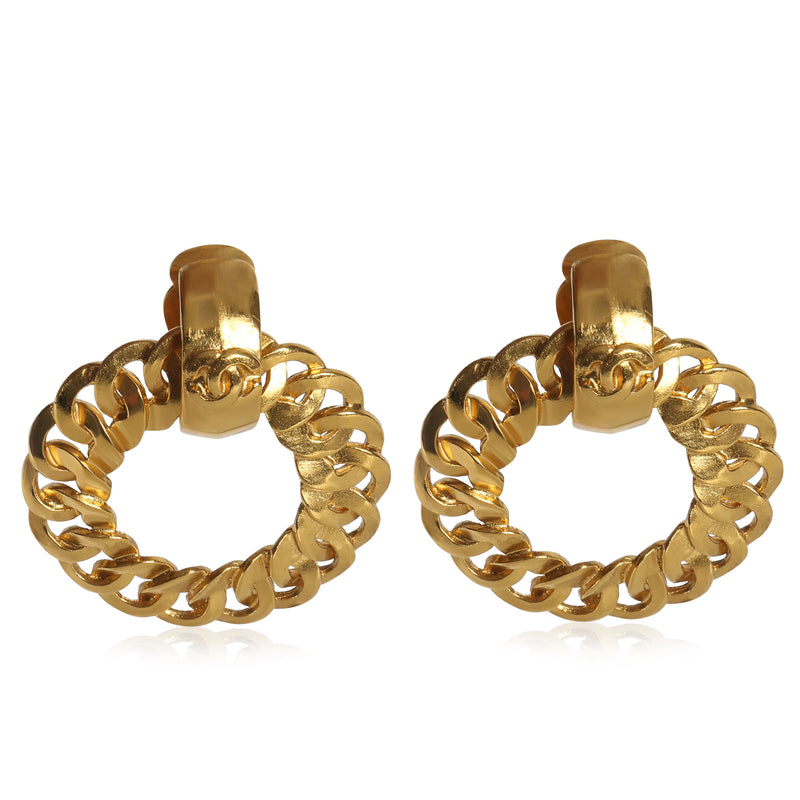 Gold-Plated  1996 CC Knocker Earrings
