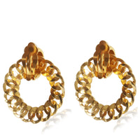 Gold-Plated  1996 CC Knocker Earrings