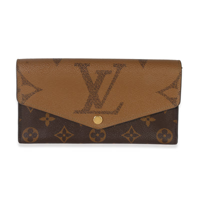 Reverse Monogram Giant Canvas Sarah Wallet