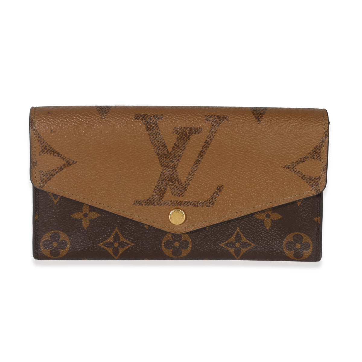 Reverse Monogram Giant Canvas Sarah Wallet