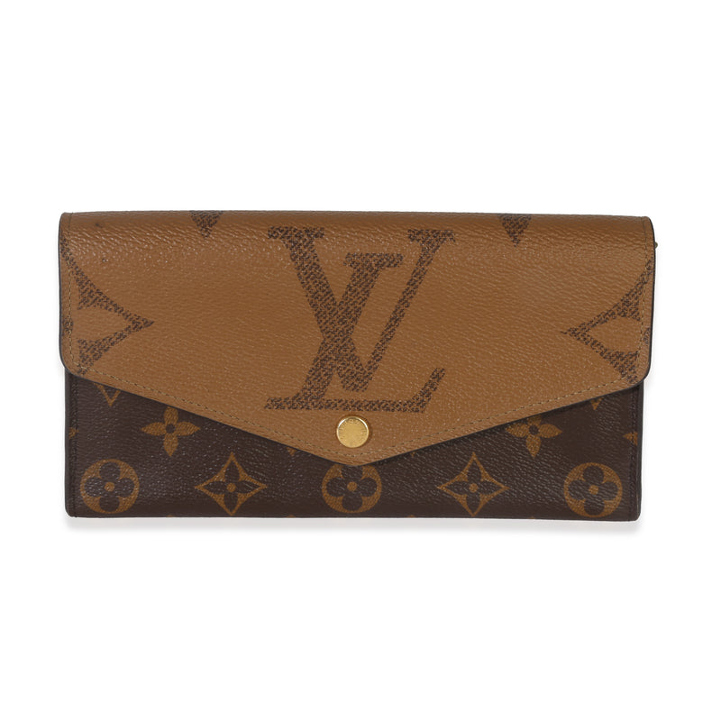 Reverse Monogram Giant Canvas Sarah Wallet
