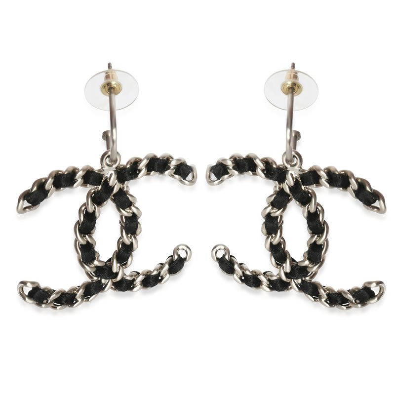 Chanel 2011 Leather CC Earrings fv