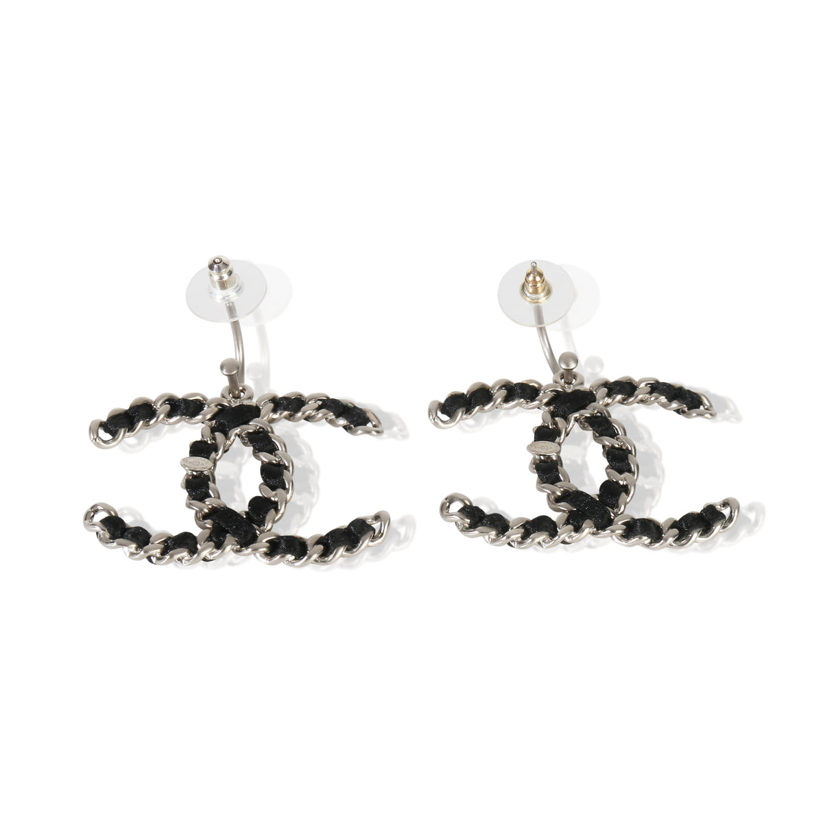 Chanel 2011 Leather CC Earrings bv