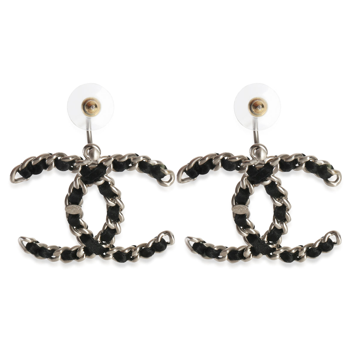 Chanel 2011 Leather CC Earrings pv