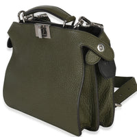 Fendi Olive Calfskin Leather Mini Peekaboo ISeeU Bag Handbag sv