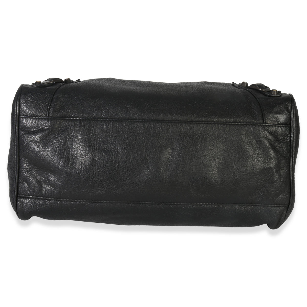 Balenciaga Black Agneau Classic Velo Bag Handbag stamp
