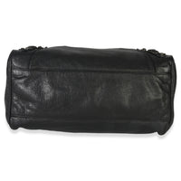 Balenciaga Black Agneau Classic Velo Bag Handbag stamp