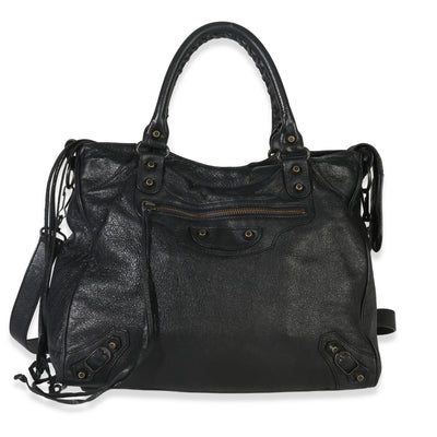 Black Agneau Classic Velo Bag