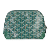 Green Goyardine Vendome Cosmetic Pouch