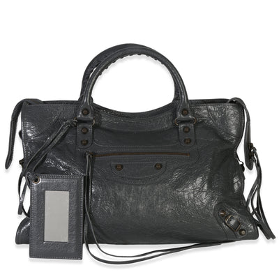 Gris Fossile Agneau Classic City Bag