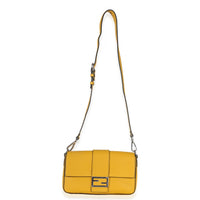Fendi Yellow Cuoio Romano Selleria Belt Baguette Bag Handbag av