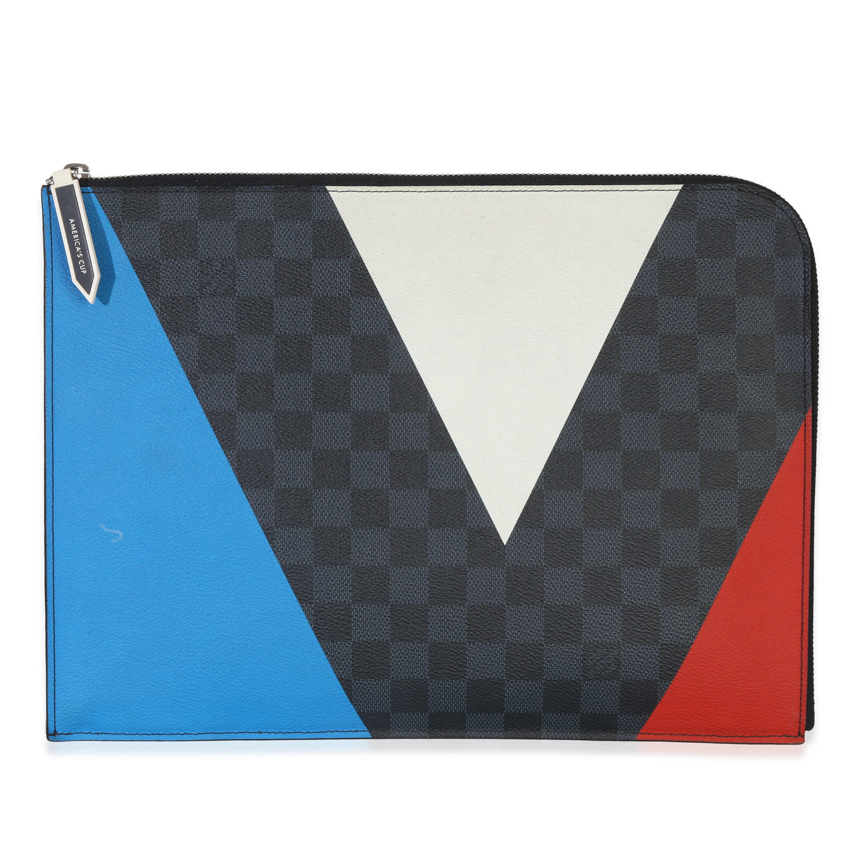 Louis Vuitton Damier Cobalt America's Cup Porte Documents Handbag fv