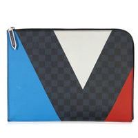 Louis Vuitton Damier Cobalt America's Cup Porte Documents Handbag fv