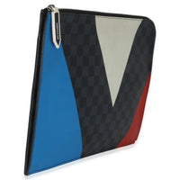 Louis Vuitton Damier Cobalt America's Cup Porte Documents Handbag pv
